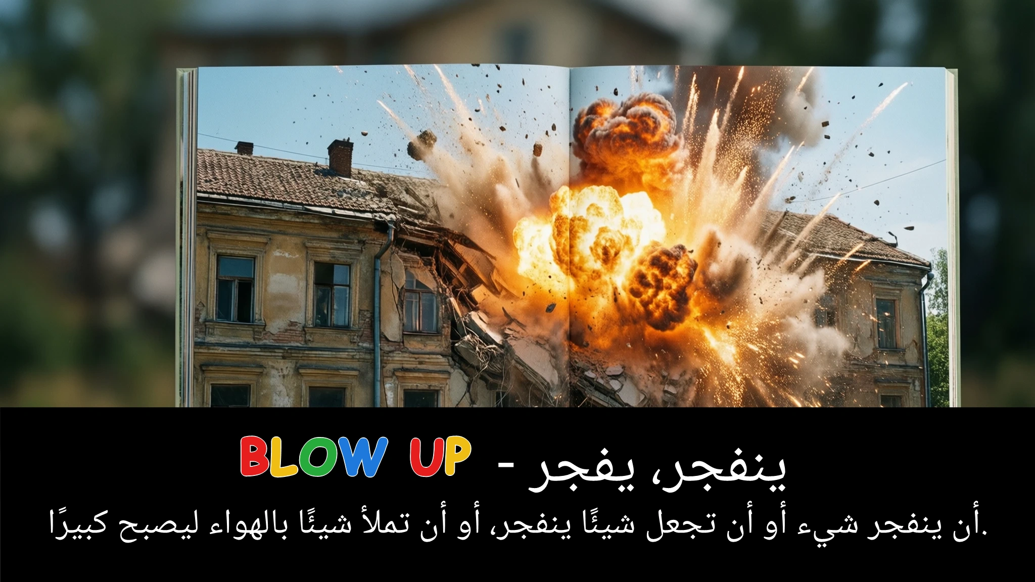 Arabic Illustration for blow up